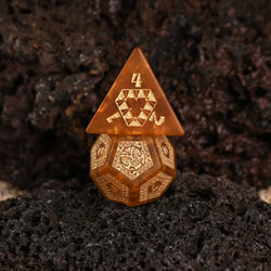 Pre-Order || Polynesian Lava Glass Dice Set