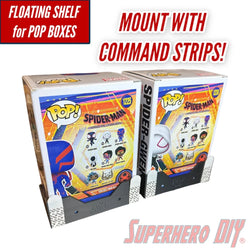 Pop Box Floating Shelf Wall Mount with Command Strips | Fits Soft Cases or Funko Pop Box only (ONLINE ORDER ONLY)