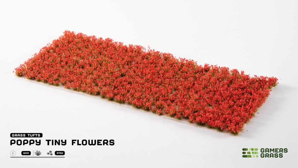 Gamers Grass | Tiny Flower Tuft Set | Poppy (ONLINE ORDER ONLY)