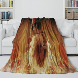 Portgas D. Ace Blanket Flannel Throw Kids Room Decoration (ONLINE ORDER ONLY)