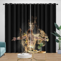 Portgas D. Ace Curtains Blackout Kids Room Window Drapes (ONLINE ORDER ONLY)