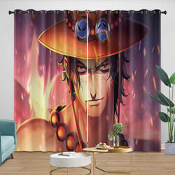 Portgas D. Ace Curtains Blackout Kids Room Window Drapes (ONLINE ORDER ONLY)