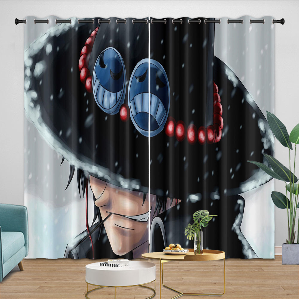 Portgas D. Ace Curtains Blackout Kids Room Window Drapes (ONLINE ORDER ONLY)