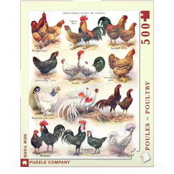 Poules ~ Poultry Vintage Collection 500 Piece Jigsaw Puzzle NYPC (ONLINE ORDER ONLY)