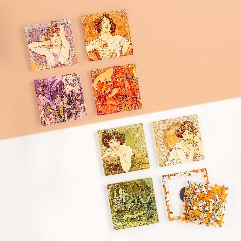 Precious Stones Tile Magnet Set 128 Piece 3D Plastic Jigsaw Puzzle PieceRelax (ONLINE ORDER ONLY)