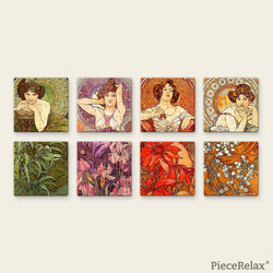 Precious Stones Tile Magnet Set 128 Piece 3D Plastic Jigsaw Puzzle PieceRelax (ONLINE ORDER ONLY)