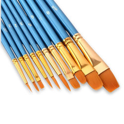 Premium Paint Brushes (Set of 10)