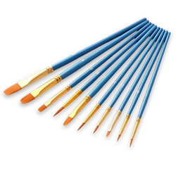 Premium Paint Brushes (Set of 10)