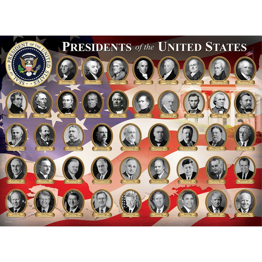 Presidents of the United States 1000 Piece Jigsaw Puzzle Eurographics (ONLINE ORDER ONLY)
