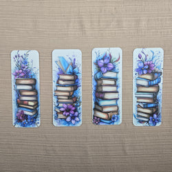 Beautiful Flowers on Books Bookmark (ONLINE ORDER ONLY)