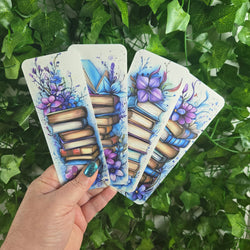 Beautiful Flowers on Books Bookmark (ONLINE ORDER ONLY)