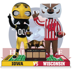 Iowa vs. Wisconsin Football Rivalry Bobblehead (Presale) (ONLINE ORDER ONLY)
