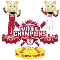 Oklahoma Sooners 2024 Softball National Champions Bobbleheads (ONLINE ORDER ONLY)