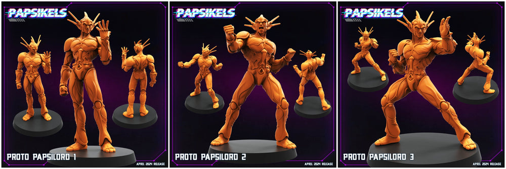 3D Printed Papsikels Proto Papsilord Set 28mm 32mm (Online Only)