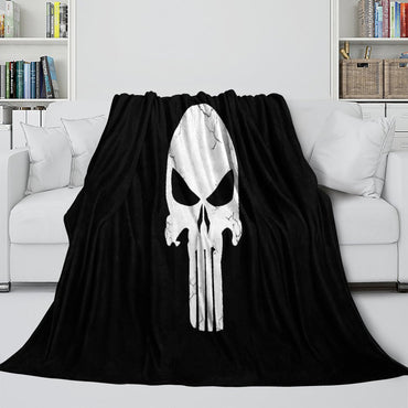 Punisher Blanket Pattern Flannel Kids Room Throw (ONLINE ORDER ONLY)