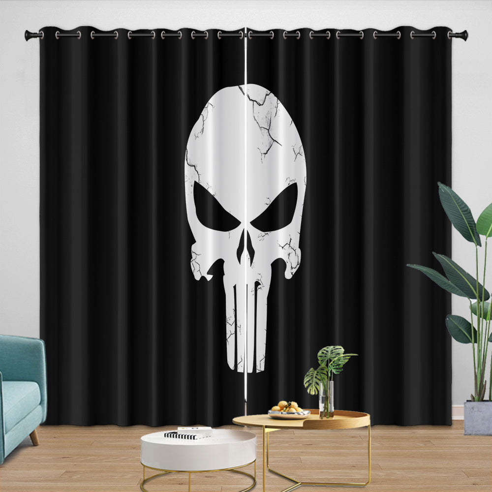Punisher Curtains Blackout Window Drapes Room Decoration (ONLINE ORDER ONLY)