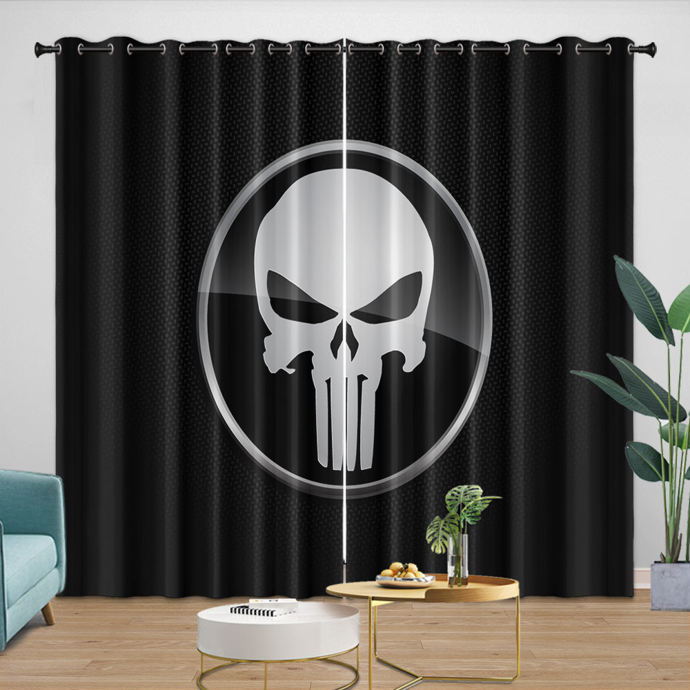 Punisher Curtains Blackout Window Drapes Room Decoration (ONLINE ORDER ONLY)