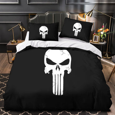 Punisher Duvet Cover Kids Room Bedding Set Without Filler (ONLINE ORDER ONLY)