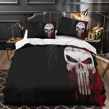 Punisher Duvet Cover Kids Room Bedding Set Without Filler (ONLINE ORDER ONLY)