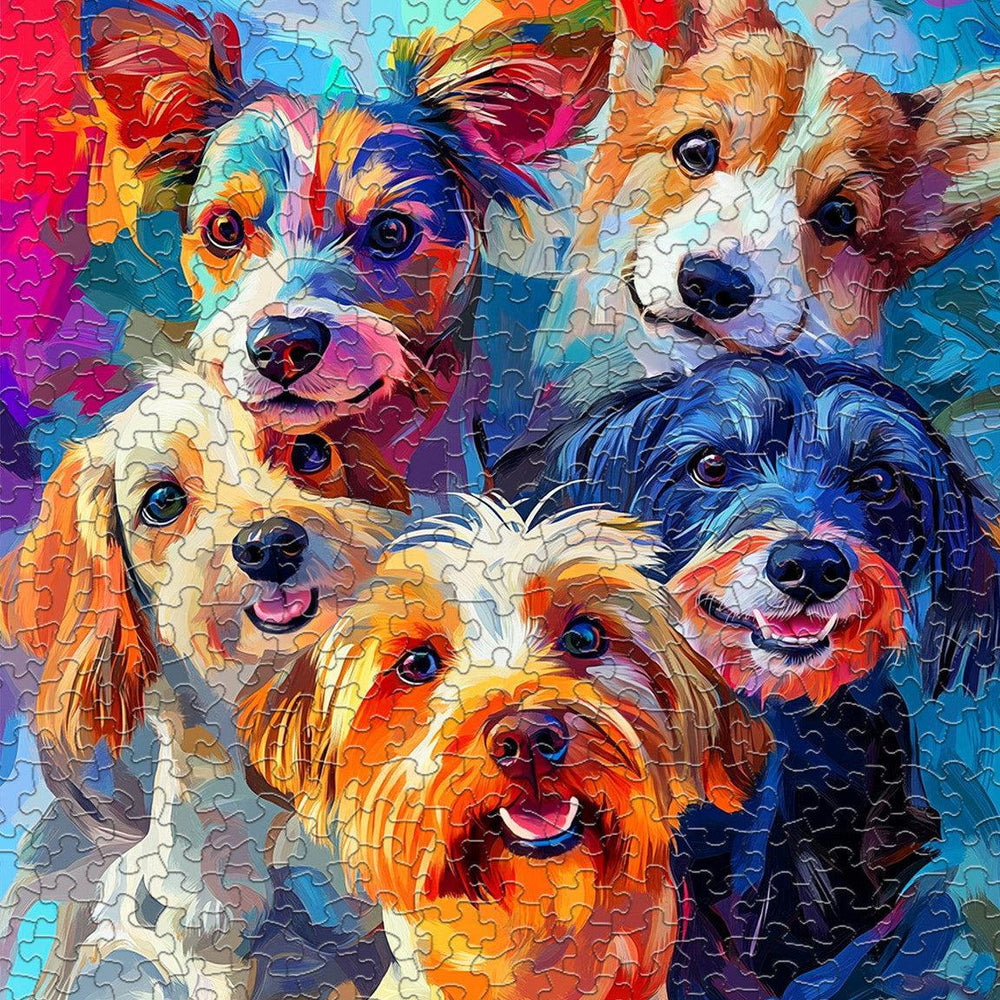 Puppy Rainbow 500 Piece Jigsaw Puzzle Springbok (ONLINE ORDER ONLY)