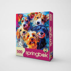Puppy Rainbow 500 Piece Jigsaw Puzzle Springbok (ONLINE ORDER ONLY)