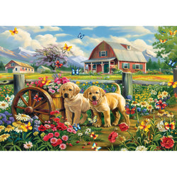 Puppy Spring 48 Connecting Pieces Jigsaw Puzzle Eurographics (ONLINE ORDER ONLY)