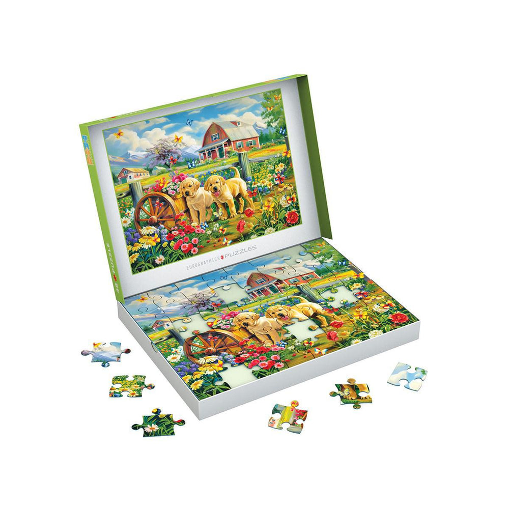 Puppy Spring 48 Connecting Pieces Jigsaw Puzzle Eurographics (ONLINE ORDER ONLY)