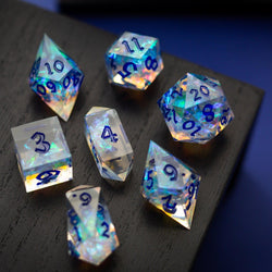 Purple Energy Handmade Resin DND Dice Set (ONLINE ORDER ONLY)