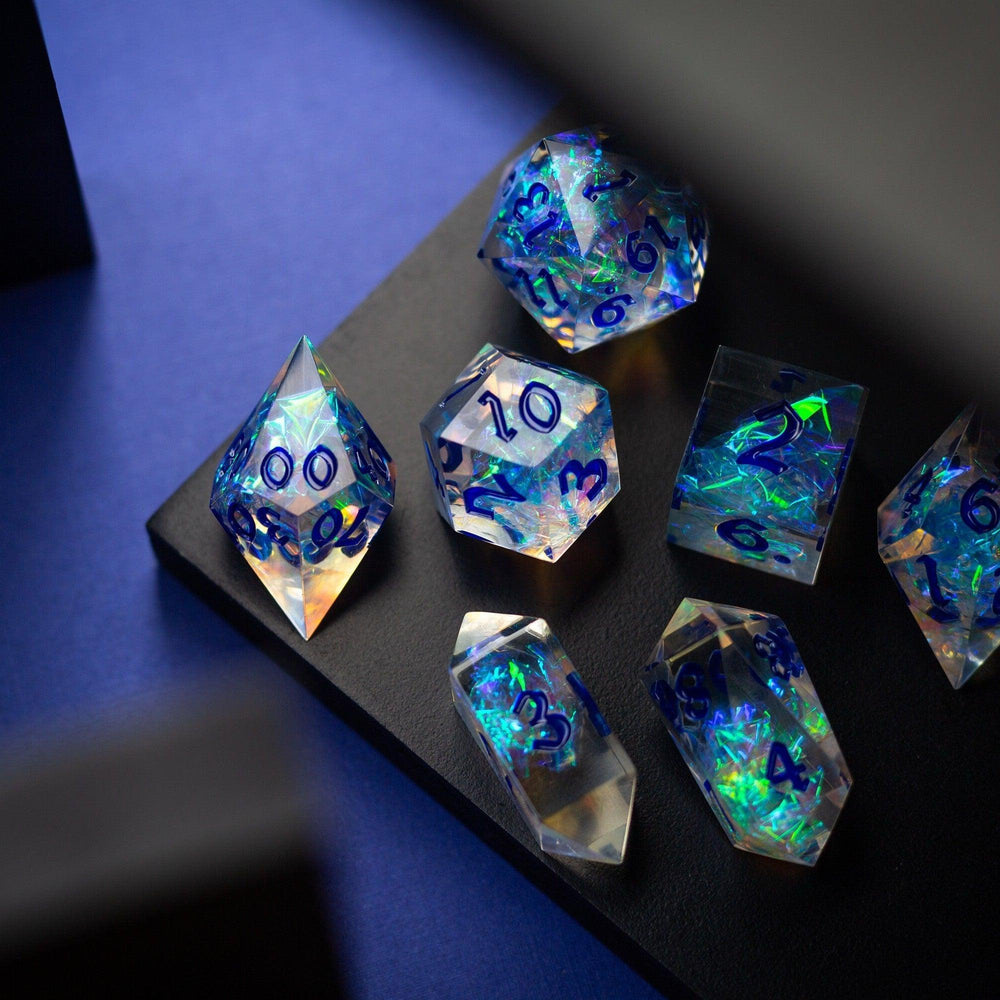 Purple Energy Handmade Resin DND Dice Set (ONLINE ORDER ONLY)