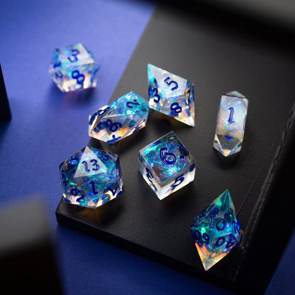 Purple Energy Handmade Resin DND Dice Set (ONLINE ORDER ONLY)