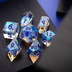 Purple Energy Handmade Resin DND Dice Set (ONLINE ORDER ONLY)
