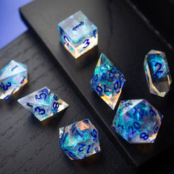 Purple Energy Handmade Resin DND Dice Set (ONLINE ORDER ONLY)