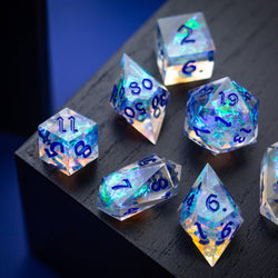 Purple Energy Handmade Resin DND Dice Set (ONLINE ORDER ONLY)
