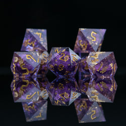 Pre-Order || Purple Mage Liquid Core Dice Set