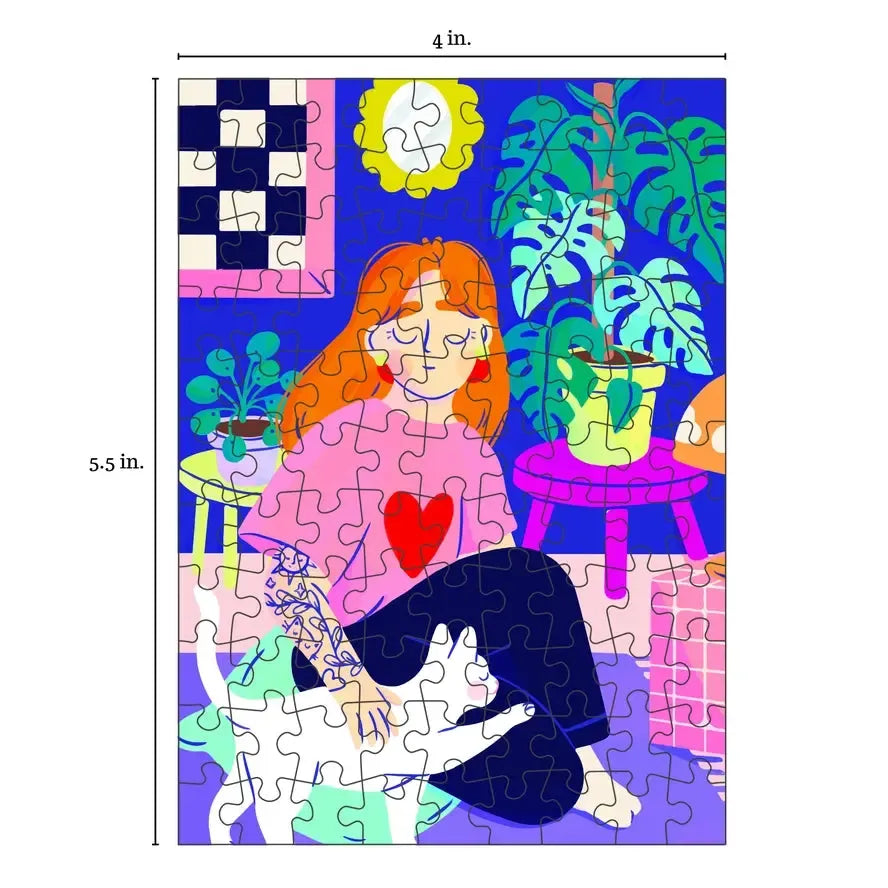 Purr 99 Piece Mini Jigsaw Puzzle Puzzledly (ONLINE ORDER ONLY)