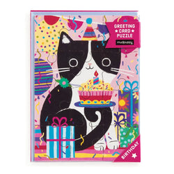 Purr-fect Cat Birthday Greeting Card 12 Piece Jigsaw Puzzle Mudpuppy (ONLINE ORDER ONLY)
