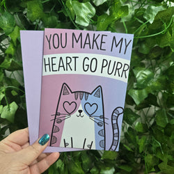 You Make My Heart Go Purr Card (ONLINE ORDER ONLY)