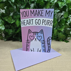 You Make My Heart Go Purr Card (ONLINE ORDER ONLY)