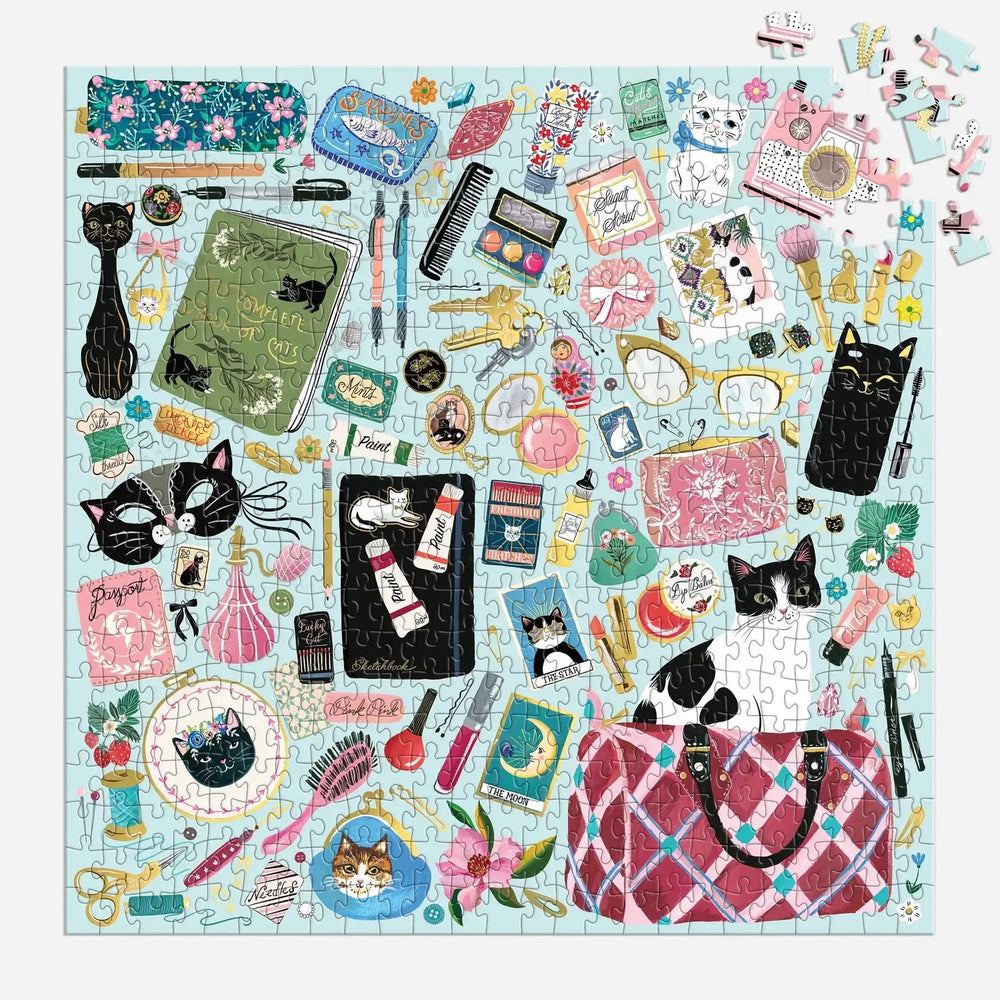 Purrfect Accessories 500 Piece Jigsaw Puzzle Galison (ONLINE ORDER ONLY)