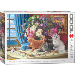 Puzzling Cats 1000 Piece Jigsaw Puzzle Eurographics