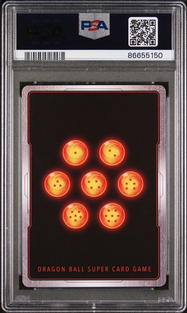 2022 DRAGON BALL SUPER REALM OF THE GODS 7 SSG GOKU, DVN RSTRNT #P-362 - PSA 10 (Online Order Only)
