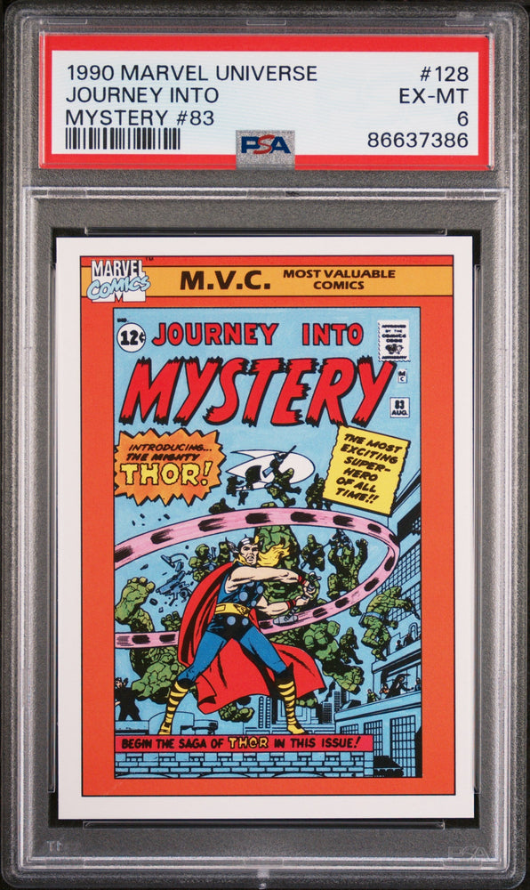 1990 MARVEL UNIVERSE JOURNEY INTO MYSTERY #83 #128 - PSA 6 (Online Order Only)