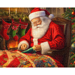 Quilting Santa 1000 Piece Jigsaw Puzzle Springbok (ONLINE ORDER ONLY)
