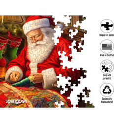 Quilting Santa 1000 Piece Jigsaw Puzzle Springbok (ONLINE ORDER ONLY)