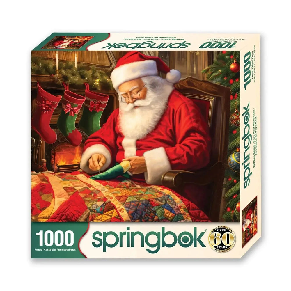 Quilting Santa 1000 Piece Jigsaw Puzzle Springbok (ONLINE ORDER ONLY)