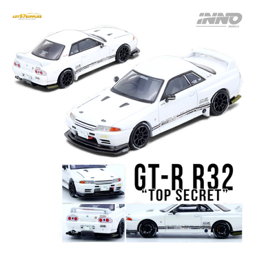 INNO64 Top Secret VR32 GT-R White 1:64