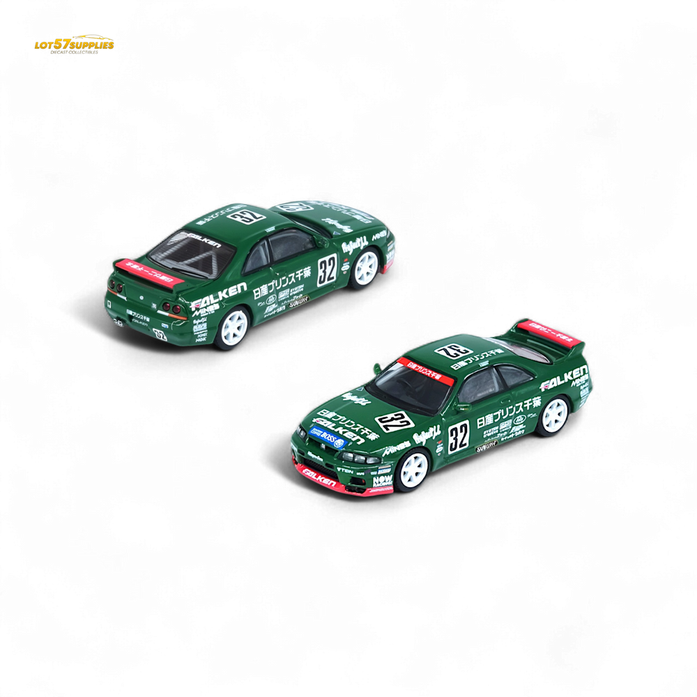 Inno64 NISSAN SKYLINE GT-R R33 #32 "PRINCE CHIBA FALKEN" N1 Super Endurance Series - TOKACHI 24H 1996 1:64 (ONLINE ORDER ONLY)