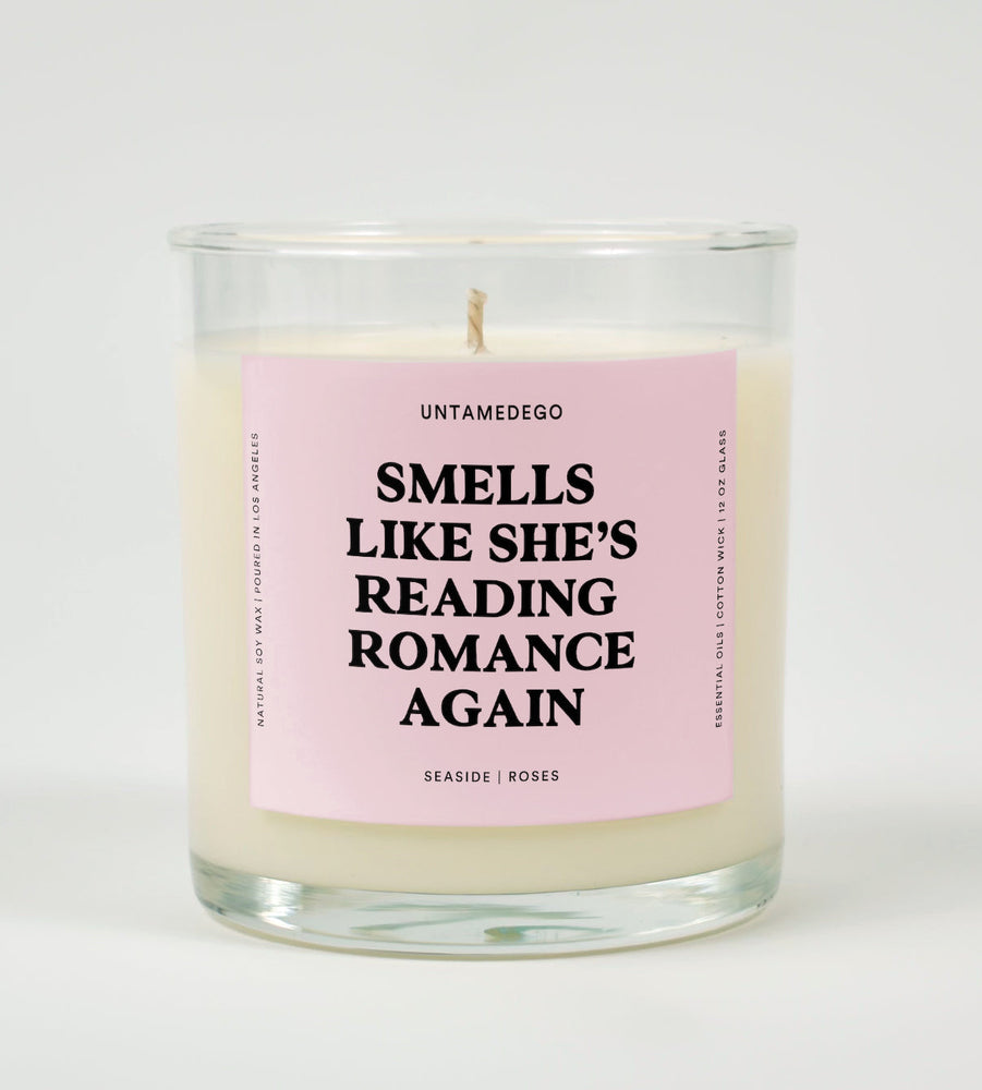 Smells Like She's Reading Romance Again Glass Candle (ONLINE ORDER ONLY)