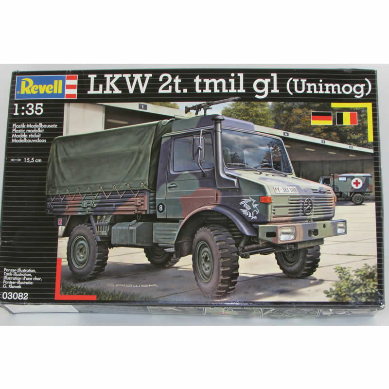 REG03082 LKW 2 Ton Unimog 1/35 Scale Plastic Model Kit Revell (ONLINE ORDER ONLY)
