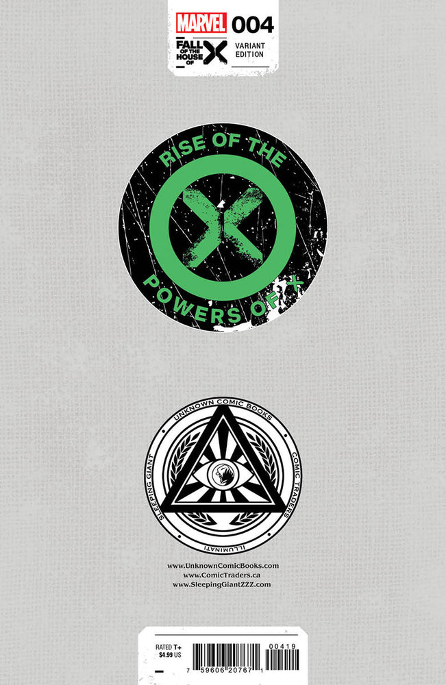 [Signed by Kaare Andrews] RISE OF THE POWERS OF X #4 UNKNOWN COMICS KAARE ANDREWS EXCLUSIVE VAR [FHX] [IN STOCK] (ONLINE ORDER ONLY)